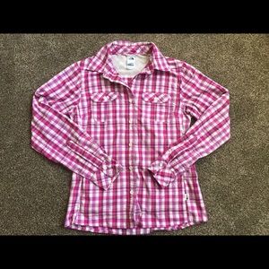 The North Face flannel size small!